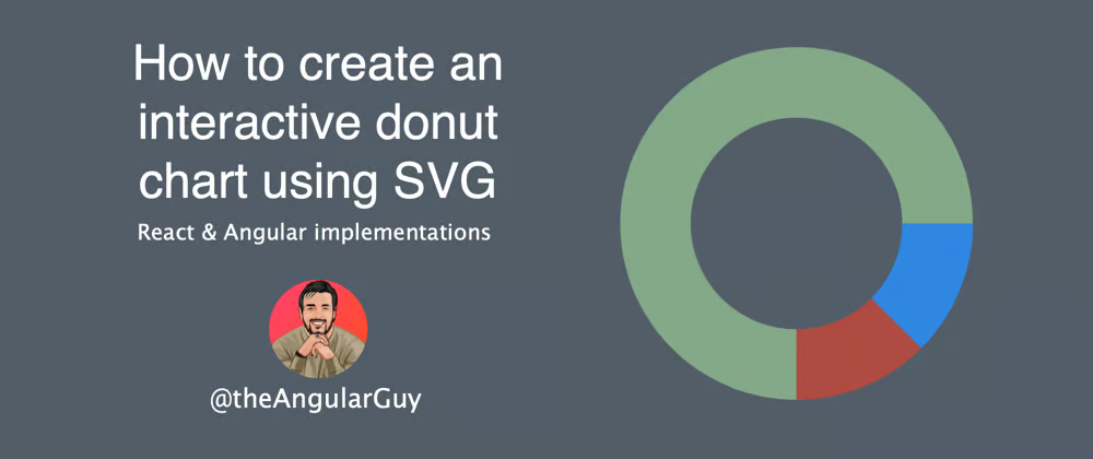 How to create an interactive donut chart using SVG