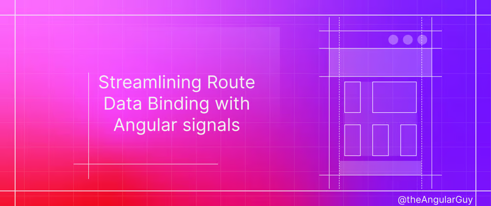 Streamlining Route Data Binding with Angular Signal Inputs